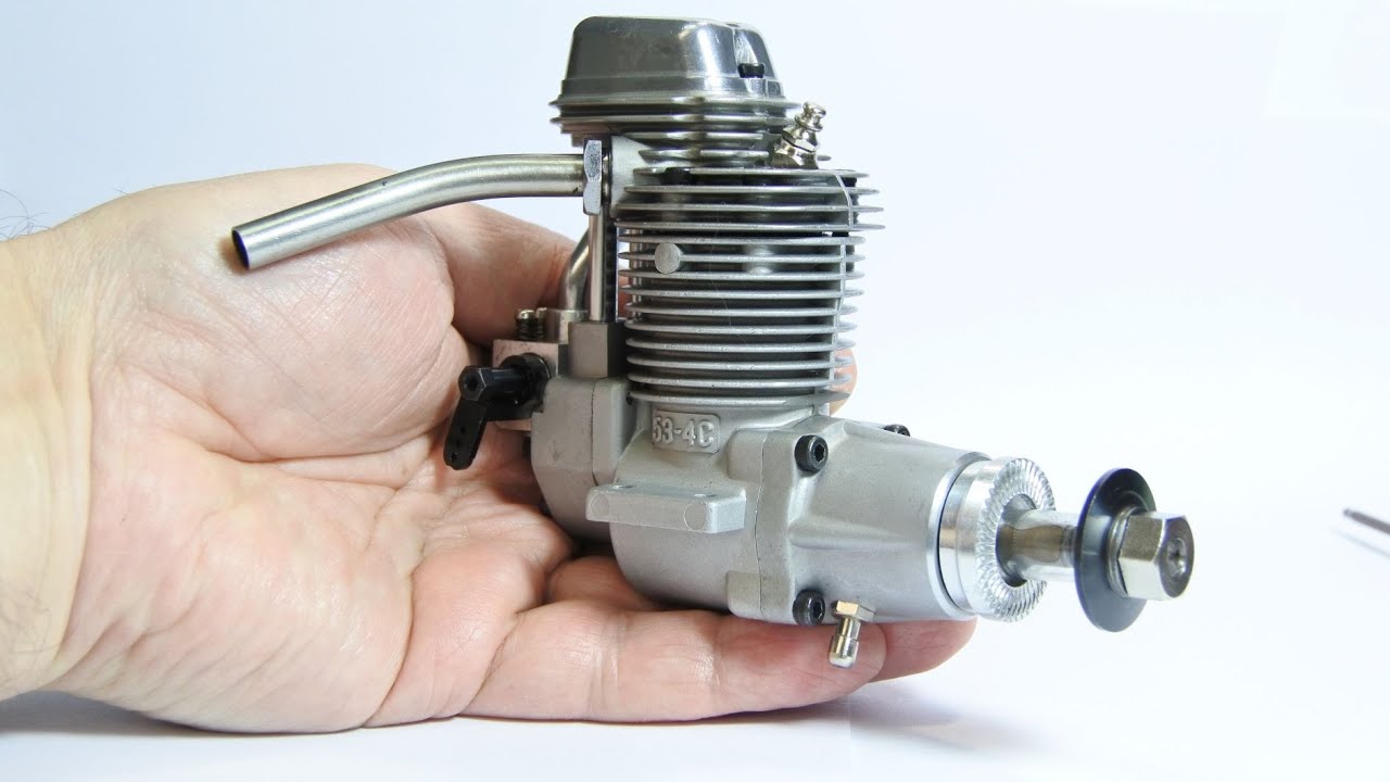 ENYA 53-4C 4エンジン Enya 53 4C engine after run inspection Part 2 eng - YouTube