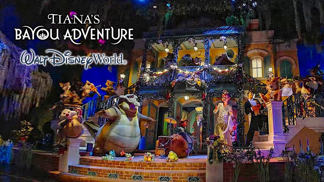 Tiana's Bayou Adventure On Ride Front Seat 4K Low Light POV Walt