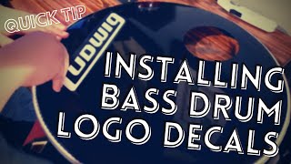 Bass Drum Decal Install // Quick Tip