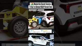 Kia sonet scores 1 star in global ncap crash test 😓🙀