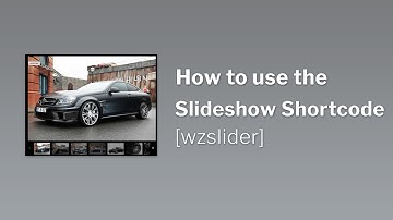 How to use the WPZOOM Slideshow Shortcode