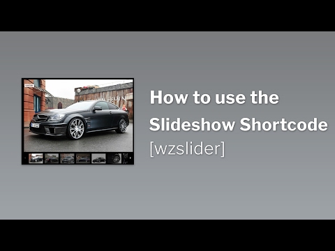 How to use the WPZOOM Slideshow Shortcode