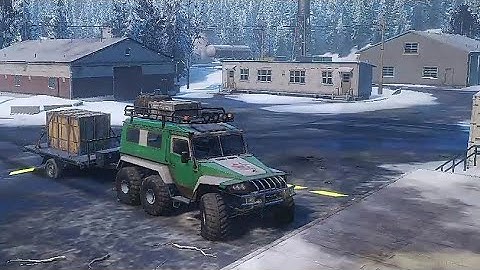 Cargo delivery to the Alaska Sea port - Gameplay Walkthrough | SnowRunner