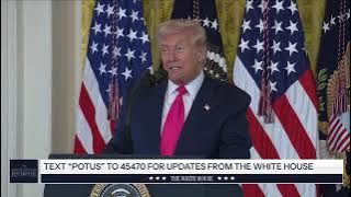 President Trump and the First Lady Participate in an Executive Order Signing