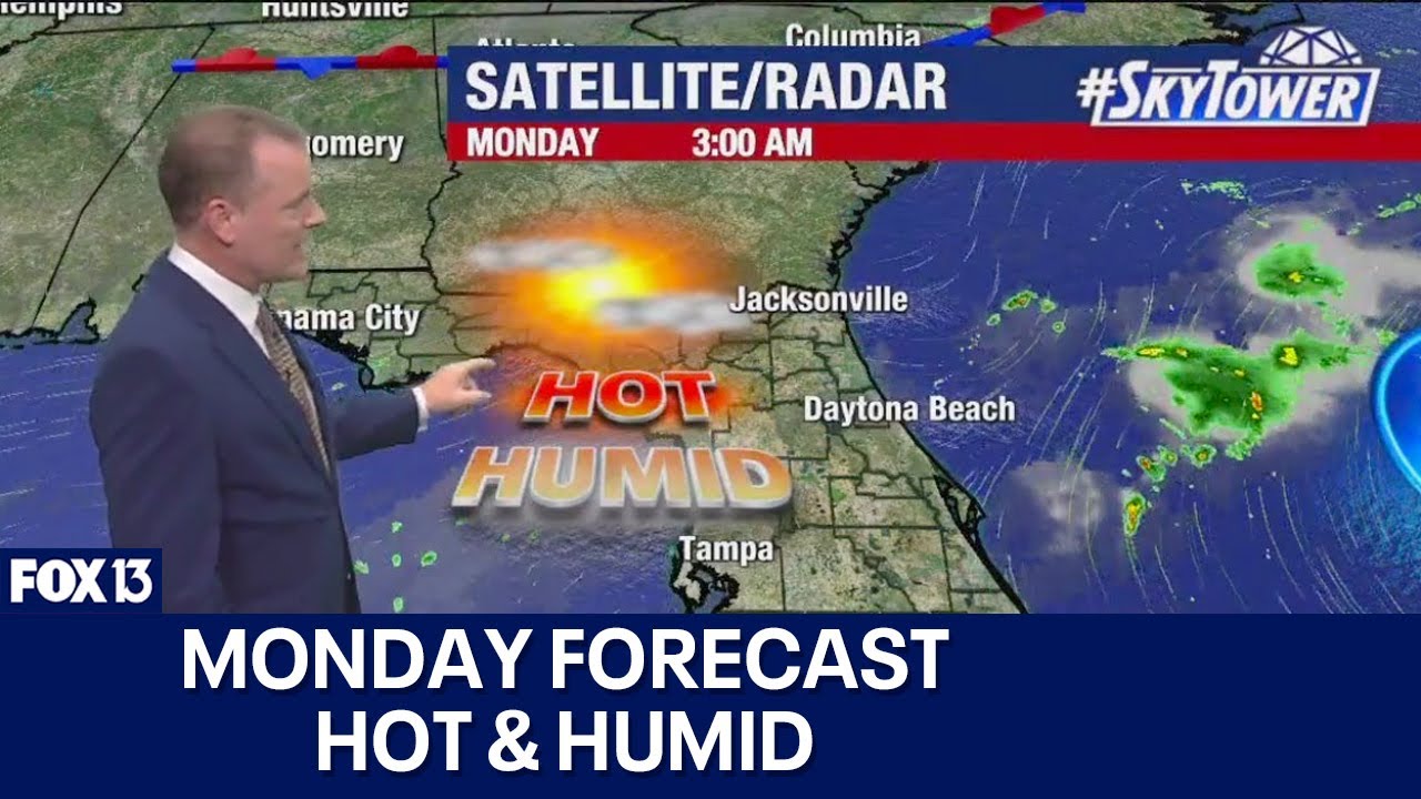 Tampa weather | Hot & humid start to week - YouTube