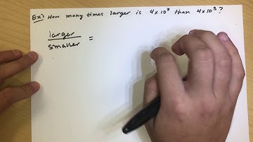 Comparing Sizes in Scientific Notation