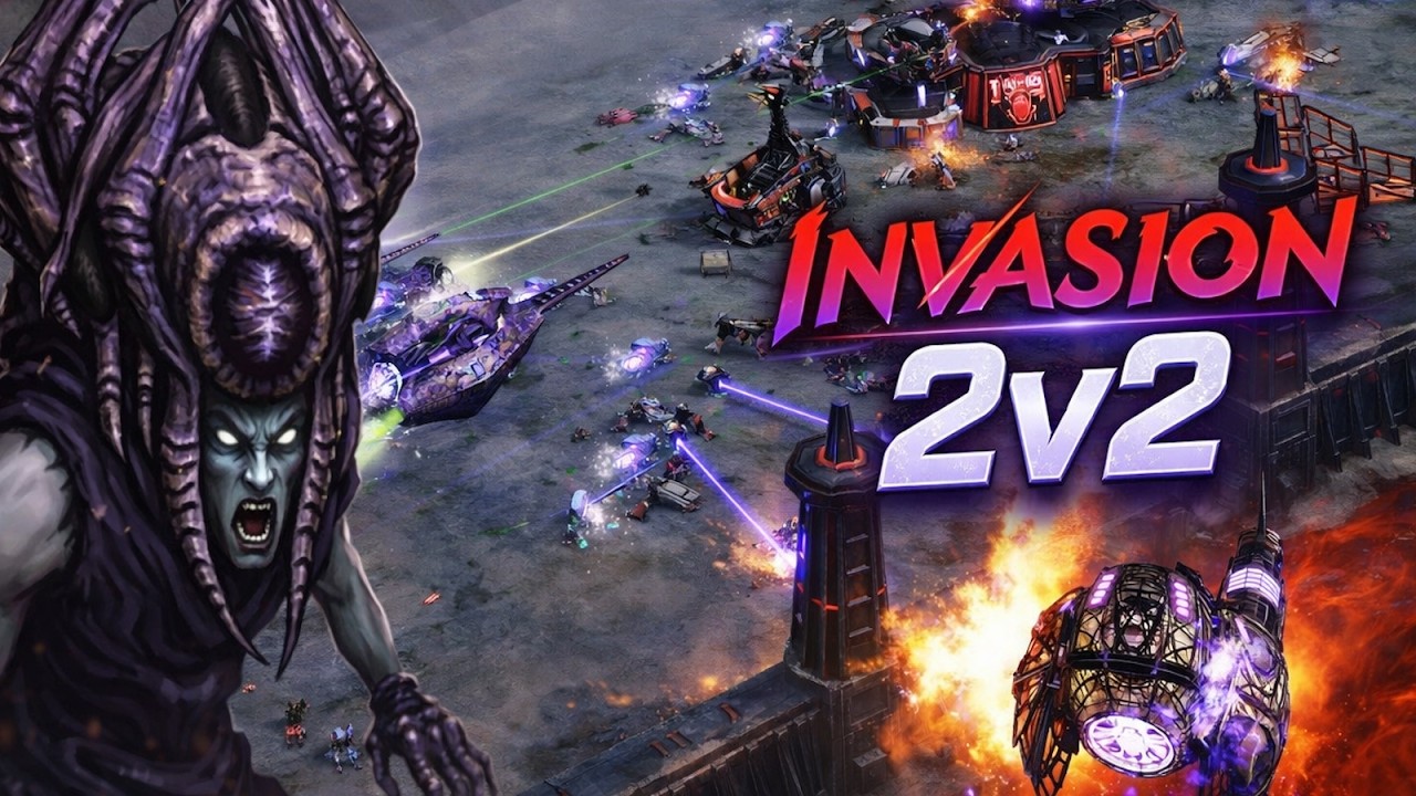 Command & Conquer 3 Alien Prophecies Invasion 2v2 Aliens Besieging Nod ...