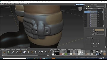 Character Modeling -- Elf Dude (Part 25) -- Texturing the Boots
