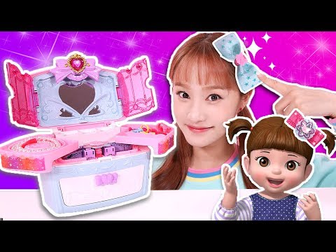 내가만든 리본!! 시크릿쥬쥬 리본아트 보석함 헤어핀 만들기놀이 DIY - 지니