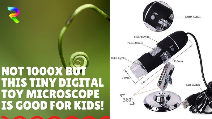 Microscope XCSOURCE 1600x 8-LED USB Numérique Digital Microscope  Électronique Endoscope Caméra Loupe ET377