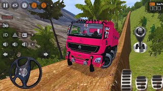 🚛Bharat Benz 4x4 Tipper Truck Driving In Offroad | Bus Simulator Indonesia | Bussid Game Mod🔥#50 screenshot 1
