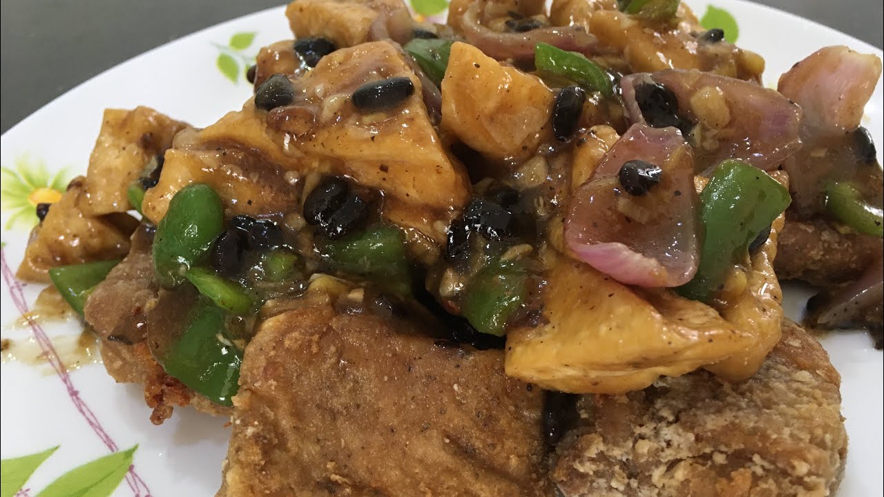 Fish Tuna Fillet with Tofu and Tausi Sauce Recipe YouTube