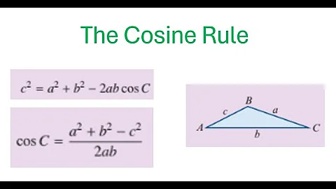 The Cosine Rule | Law of Cosines | Find a missing side or angle in non-right angle triangles.