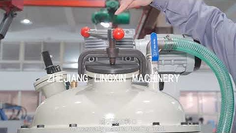 Operation of low pressure PU foaming machine by Zhejiang Lingxin Machinery co.,ltd