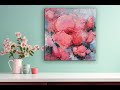 Abstract floral acrylic painting demo  abstrakte florale malerei  i mariarthome