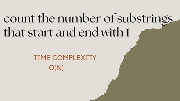 count the number of substrings that start and end with 1