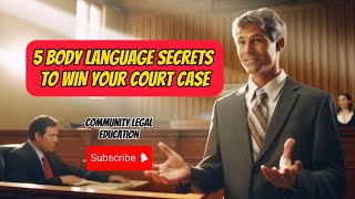 5 Body Language Secrets To WIN Your Court Case.