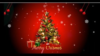 Non Copyrighted Backgound  Merry Christmas || Christmas Tree Animation Video With Text | #svdigitals