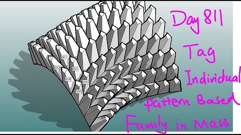 Revit Exercise (Day 811) - Tag Individual Pattern Based Family in Mass