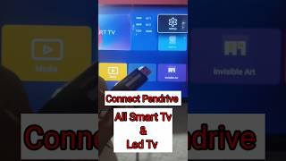 Smart Tv me Pendive kaise Connect kare ।। How to Use Pendrive on All Tv ? #shorts #viral