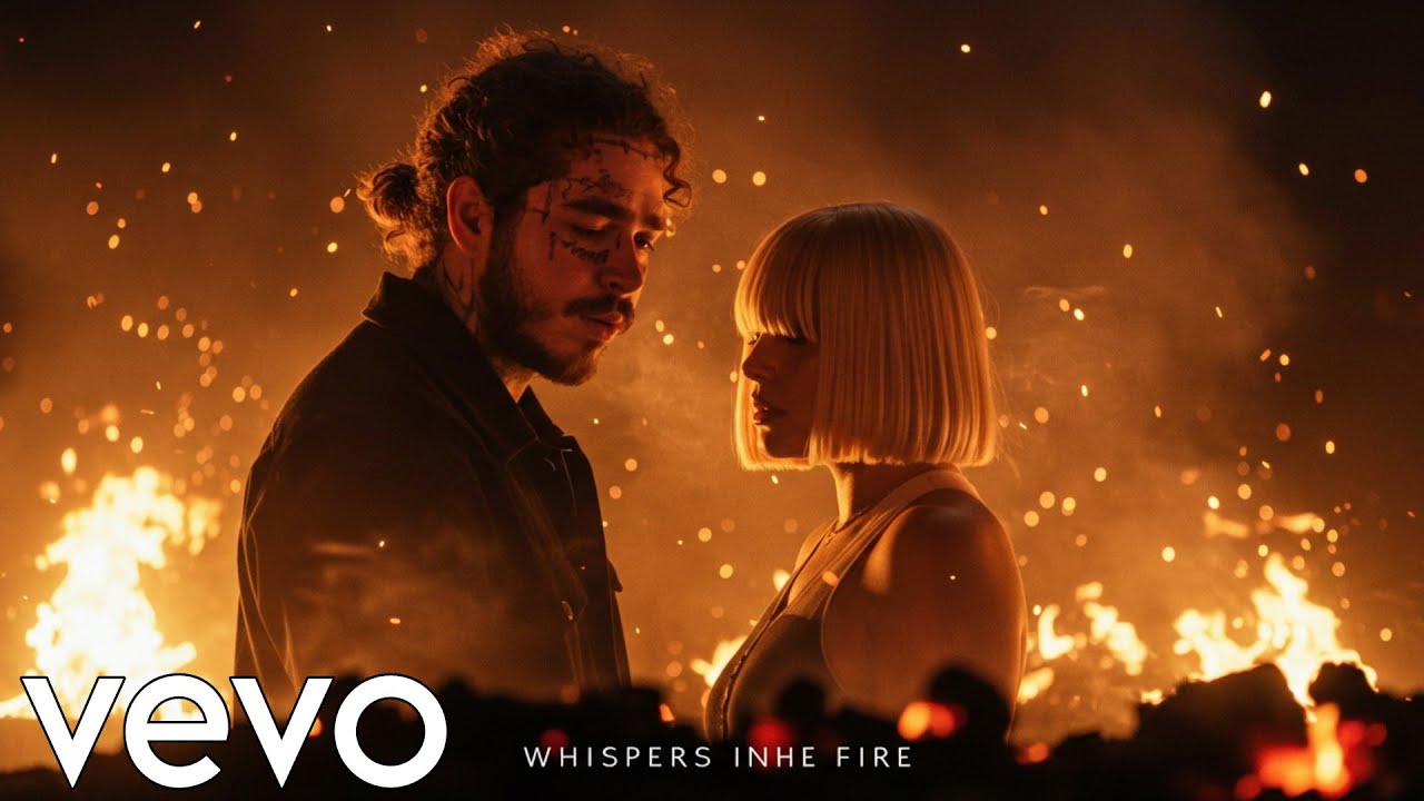 Post Malone Ft. Sia - Whispers In The Fire (Emotional Ai Song Lyrics Video)