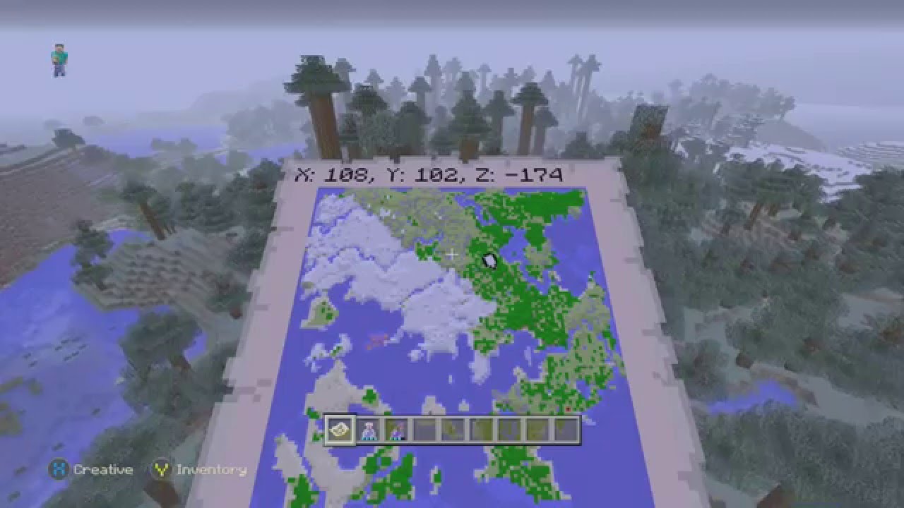 Minecraft Xbox 360/PS4 Seed - Huge Ice Spike And Mega Taiga Biome