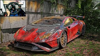 Rebuilding Lamborghini Huracan Sto 1314Hp - Forza Horizon 5 Simagic Alpha Ultimate Gameplay