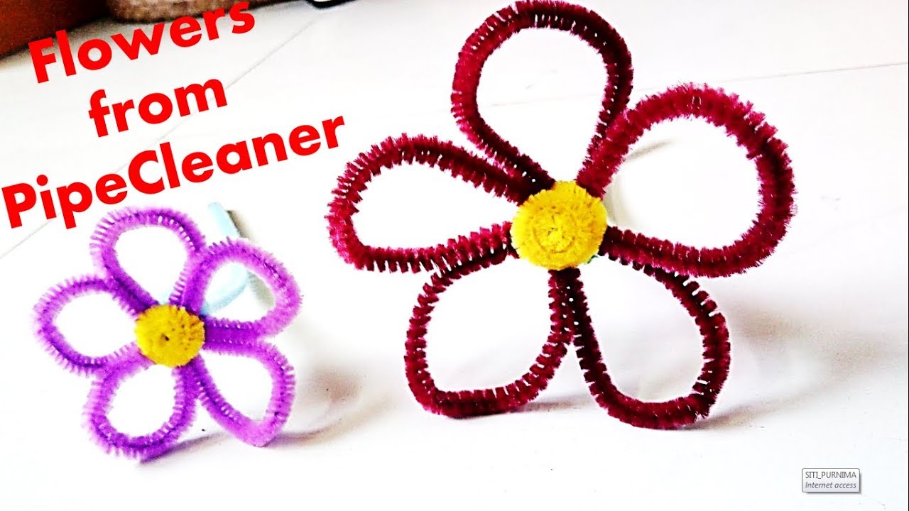 Easy Pipe Cleaner Flowers - Kid Friendly Things to Do