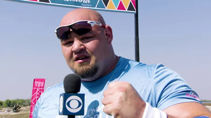 Brian Shaw and Hafþór Júlíus Björnsson Determine Who Wins the Kettlebell Toss | 2016