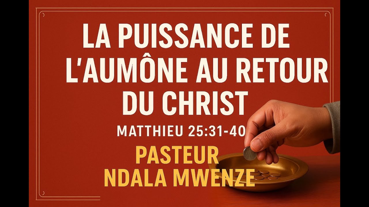 La puissance de l'aumône au retour du Christ  - - 09 novembre 2025
