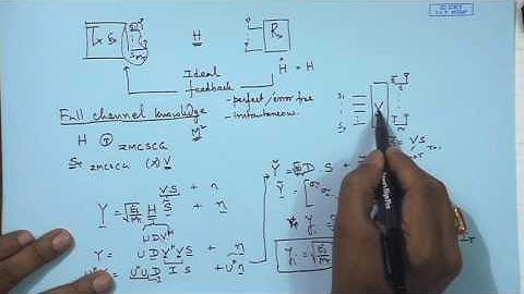 Lecture 37: Capacity of Channel Known of Transmitter