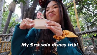 My First Solo Disney Trip!! A Good Idea? (Conquering My Fears & Trying Seasonal Park Things!)
