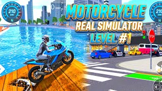 Motorcycle 🏍️ Real Simulator Gameplay Android Phone Game Level #1 screenshot 4