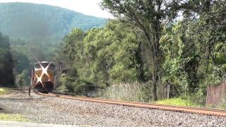 CSX SB Freight Horn Smokin' SD40-2 Birds Trestle Auto 41