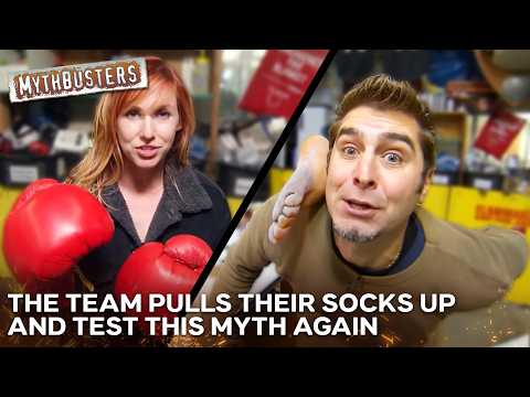 Can You ACTUALLY Knock Someone Clean Out Of Their Socks? | MythBusters