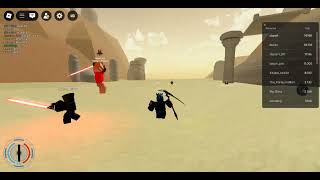 Roblox Sabershowdown #12 Exploiter with speed script soptted