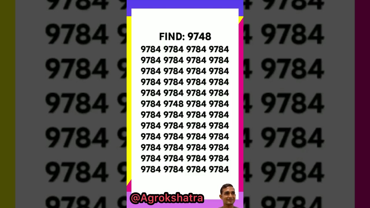 Find the number 9748 