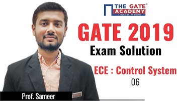 GATE 2019 Answer Key - Video Solution for ECE | Control System - 06