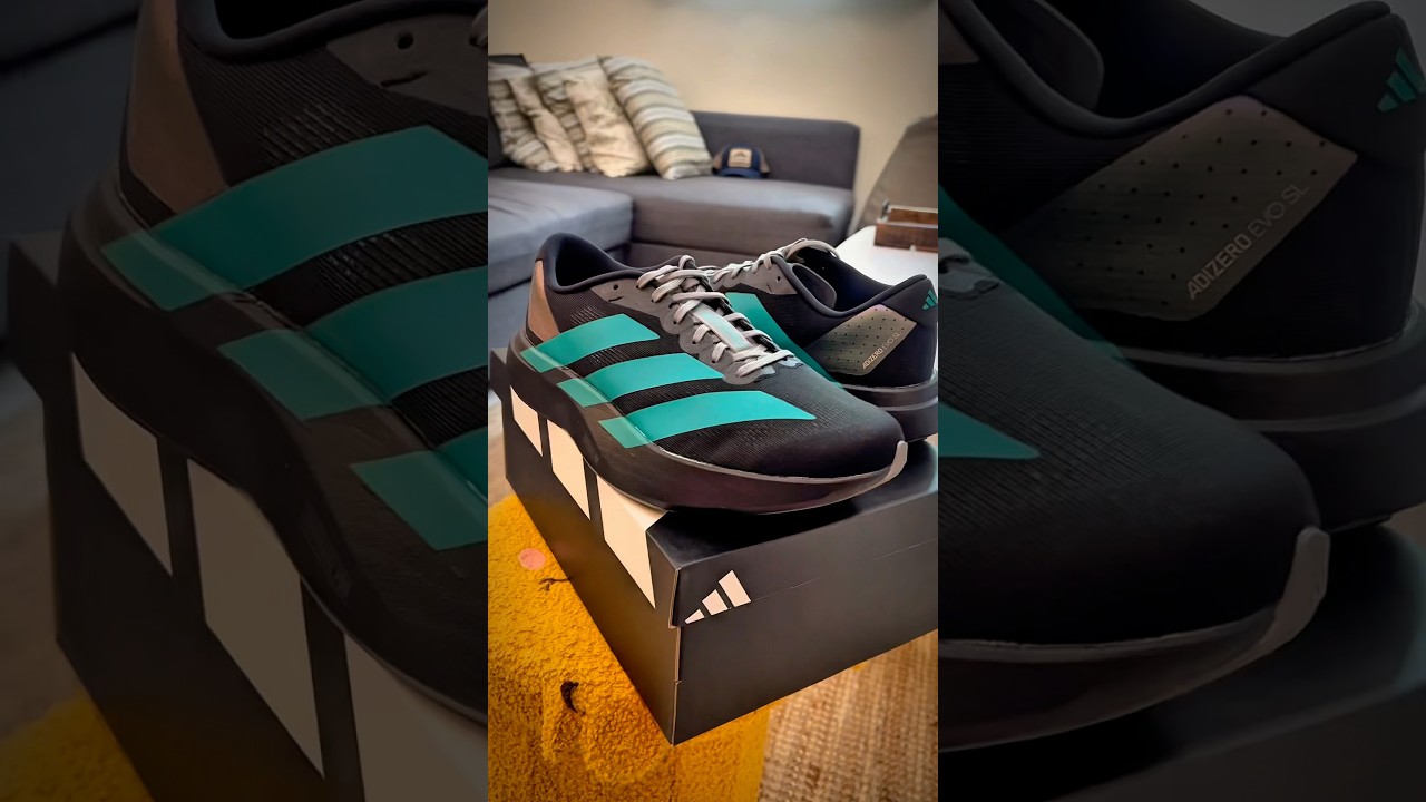 Unboxing Adidas Evo SL ( Black and Cyan)