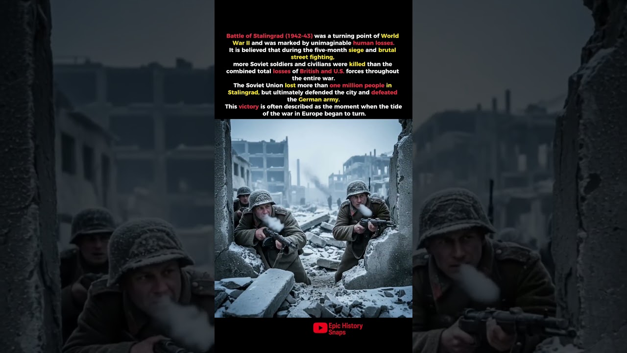 Stalingrad: The Deadliest Battle in Human History