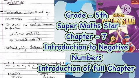 Class 5 maths ch 7 introduction to negative numbers || Mathsadda ||