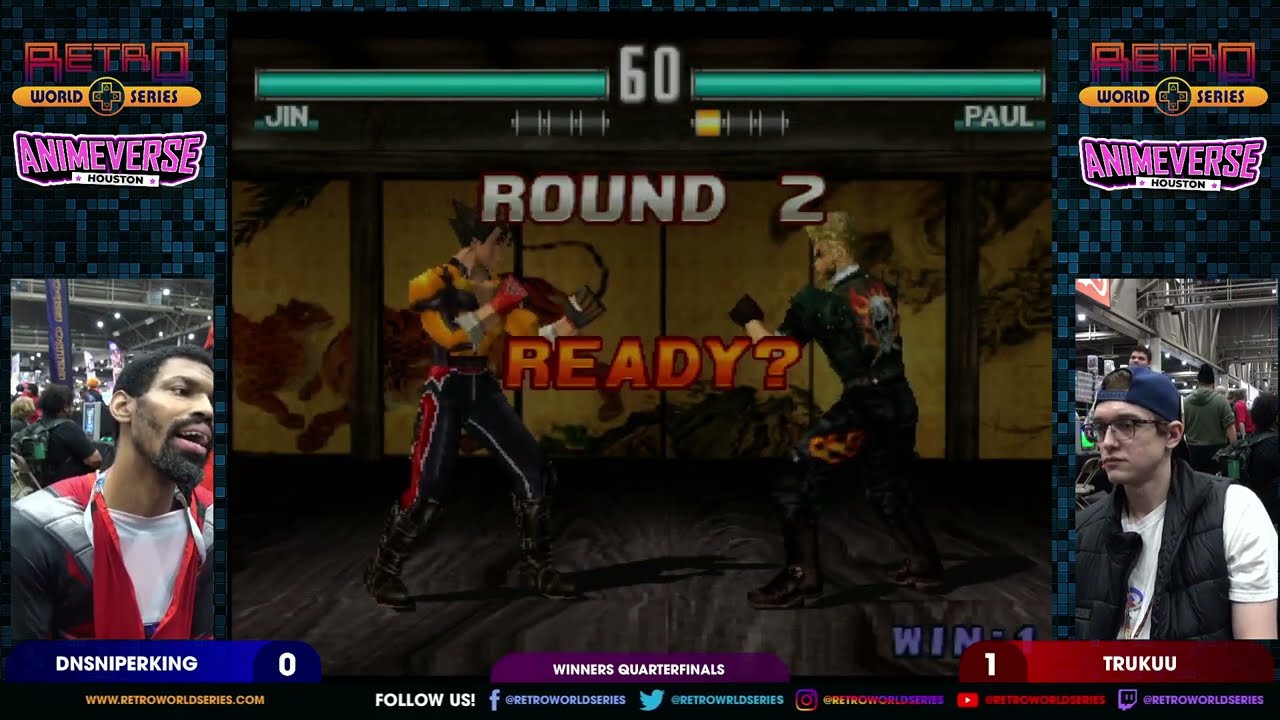 DNSniperKing против TruKuu (четвертьфинал верхней сетки) - Tekken 3 - Animeverse Houston 2026