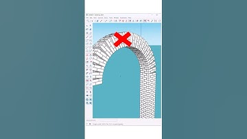 SketchUp-zelfstudie⚡️Leer de snelste manier om een ​​gebogen bakstenen entree te modelleren in Sk...