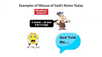 Matthew 5:7 3rd Commandment From God