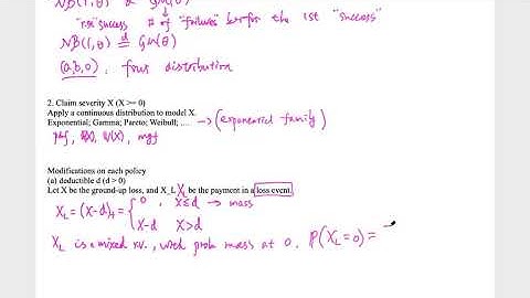 [MATH 5639 Actuarial Loss Models] Lecture 24: Summary of Ch.1-Ch.3