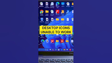 If your desktop icons are unable to work, then try this! #pctipsandtricks #window11 #shorts