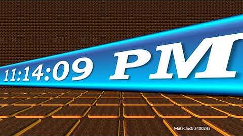 Free Digital Clock for PowerPoint - MatsClock 120025a