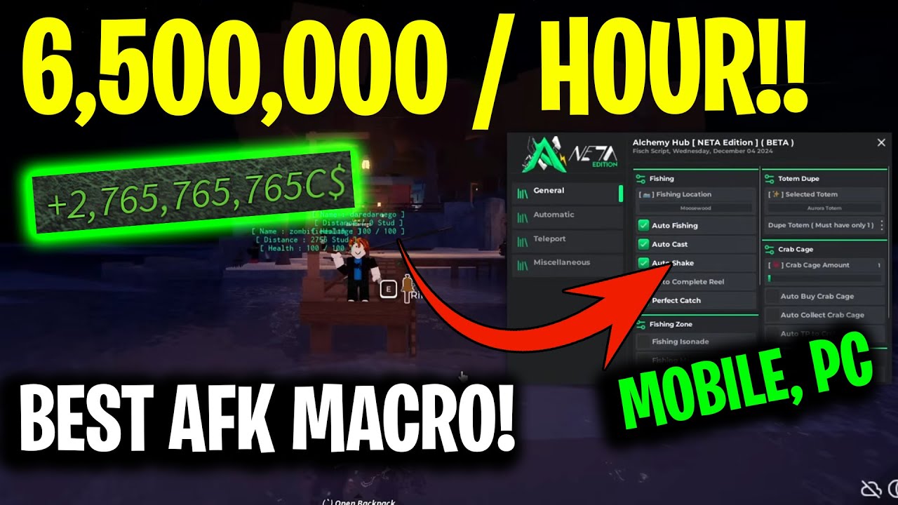 [BEST] NEW Fisch Macro Auto AFK for MOBILE & PC! 🔥 How To Macro in ...