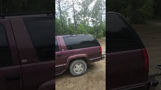 Past the safe towing capacity? I hope not! #lifeisgood #gmt400 #towing