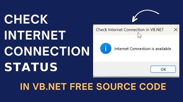 How to check Internet Connection Status in VB NET